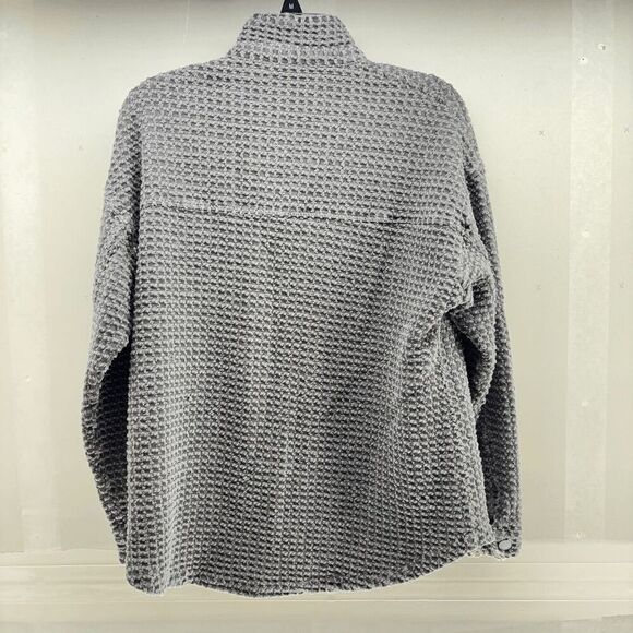 BKE by Buckle Textured Knit Jacket Shirt Jack Button Up Size Small - Picture 2 of 4